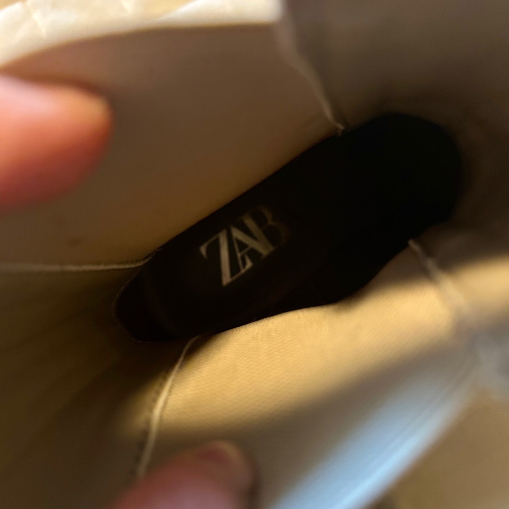 Zara Rubberized Heeled Ankle Boots - Picture 4 of 9